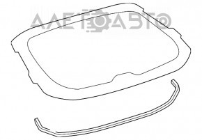 Rear glass trunk door Lexus RX300 RX330 RX350 RX400h 04-09