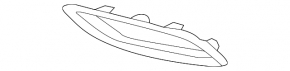 Reflector frame rear left Acura MDX 14-16 prerest