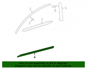 Lower front right door trim for Lexus GS300 GS350 GS430 GS450h 06-11
