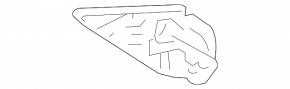 Trunk door molding mount right Toyota Rav4 16-18 rest