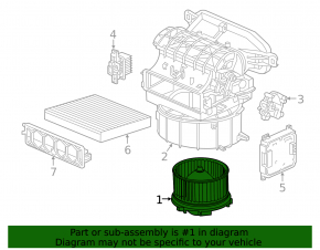 Honda Civic X FC 16-21 Heater Fan Motor