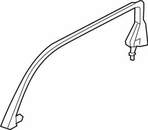 Door frame inner rear left Infiniti QX50 19-20