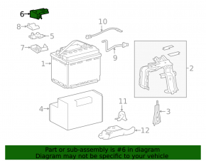Lexus NX300h 15-21 Battery Positive Terminal Cover
