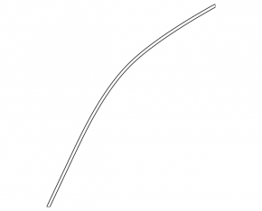 Upper door molding, front left, Audi Q3 83A 19-25, chrome