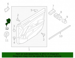 Speaker (tweeter) front left door Hyundai Elantra AD 17-20