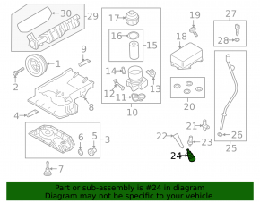 Engine oil thermostat for Porsche Cayenne 19-26 2.9T, 3.0T
