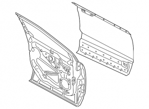 Door assembly front left Ford Edge 15-