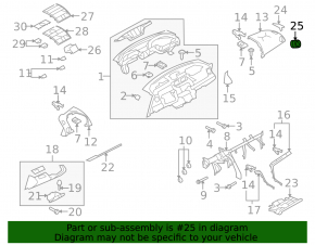Air duct left Mazda6 09-13