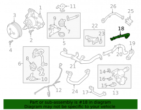 Land Rover Range Rover Velar 18-26 2.0T Cooling Hose (2 parts)