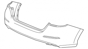Bare rear bumper Honda Insight 19-22