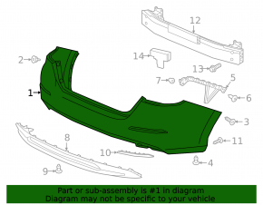 Bare rear bumper Honda Insight 19-22