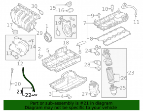 Dipstick tube VW Beetle 12-14 2.5 CBUA