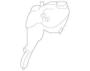 Cooling expansion tank Mercedes W221