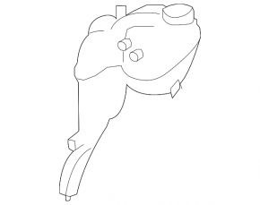 Mercedes W221 coolant expansion tank without cap