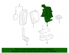 Keyless Control Unit Bracket Chevrolet Camaro 16-23