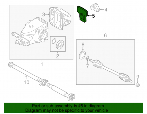 Rear axle damper lower BMW 3 F30 12-18