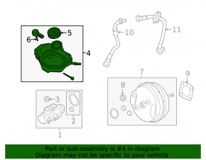 BMW X3 G01 18- Master cylinder reservoir with lid