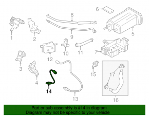 Lambda probe second Kia Soul 14-16 2.0