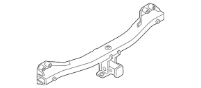 Rear bumper reinforcement Audi Q7 4L 10-15 for towbar