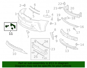 Toyota Prius Front Bumper Number Plate 50 19-22