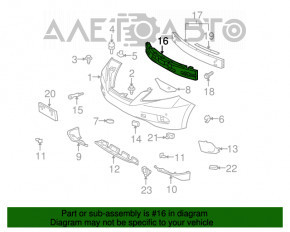 Front Bumper Absorber for Lexus RX350 RX450h 10-12 Pre-Restoration