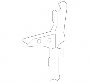 Hood lock plate Toyota 4Runner 14-19