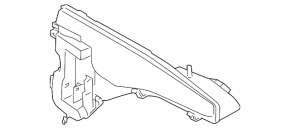 BMW X5 E70 07-13 washer reservoir without neck, with sensor without headlight washer