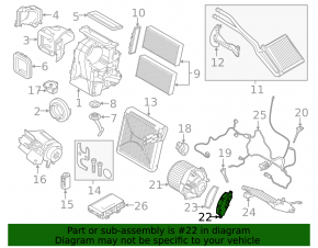 Heater resistor Mini Cooper F56 3d 14-