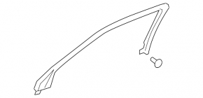 Interior door trim, upper front left, Lexus LS460 LS600h 07-12, beige