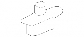 Door seal rear right Toyota Prius 50 16-22 front