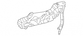 Rear right door handle mechanism for Lexus LX 22-26