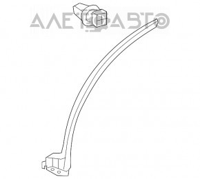 Rear right wing seal Lexus RX350 RX450h 16-22