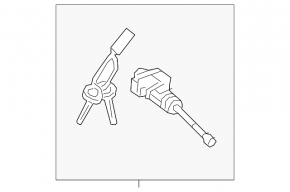 Front left door lock cylinder Hyundai Elantra 21-23