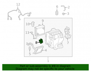 Heater motor Servo sub-assy, damperfor mode Lexus ES350 07-07