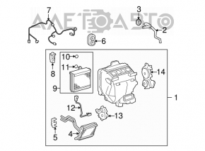 Heater motor Servo sub-assy, damperfor mode Lexus ES350 07-07