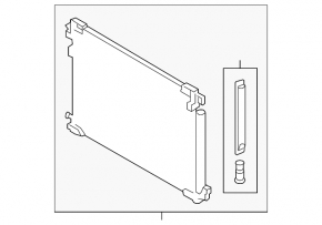 Toyota Corolla 20-26 air conditioner condenser radiator