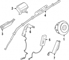 Nissan Pathfinder 22-25 black steering wheel airbag