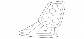 Left front bumper grille for Mazda3 MPS 12-13, without fog lights