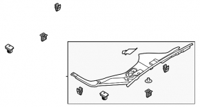 Hood Trunk Trim Left Ford Mustang Mach-E 21-23