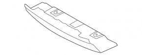 Lower front bumper trim for Land Rover Range Rover Evoque 12-15