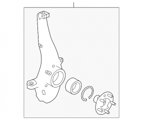 Front left axle with hub for Land Rover Range Rover 13-21