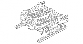 Mazda CX-5 17-25 driver's seat longitudinal adjustment motor without frame