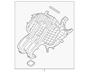 Collector intake lower part BMW i3 14-20 0.6