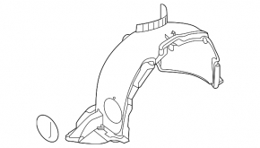 Front right fender liner VW Jetta 22-26