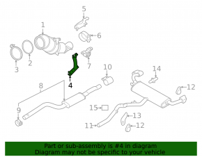 BMW X5 F15 16-18 Plug-in Upper Catalytic Converter Bracket