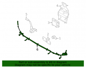 Infiniti QX60 22-24 front bumper wiring for parking sensors