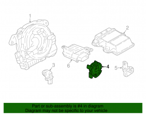 Airbag sensor door left VW Atlas 18-23