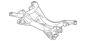 Mitsubishi Galant 04-12 rear subframe microcracks 4 S/B