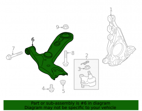 Lower front right control arm for Toyota Corolla Cross 22-25