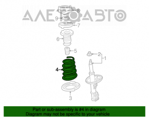 Front left spring for Toyota Avalon 2005-2007